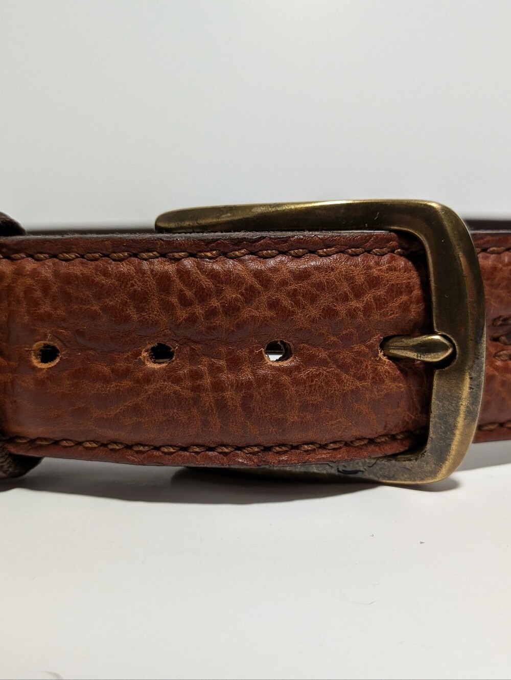Wolverine Men's Brown Genuine Leather Manmade Belt Size 42/105 Mexico Wolverine